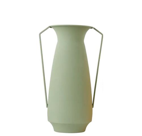 Powder coated iron vase - Vase metal decoratif H.42